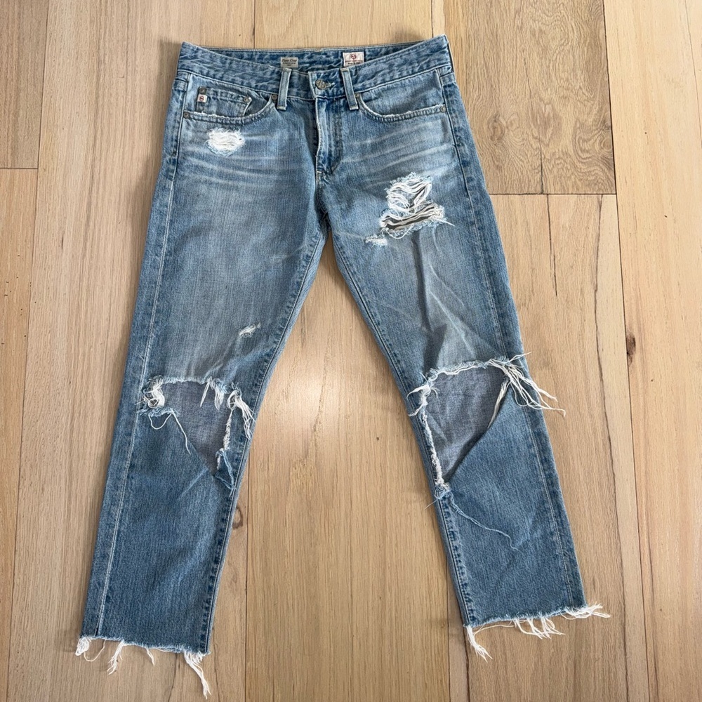 Ag Adriano Goldschmied Piper Crop Slouchy Slim Crop Jeans Size 26R